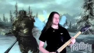 Sons of Skyrim Theme (Dovahkiin) Metal/Rock Guitar Cover Remix - The Elder Scrolls V Music