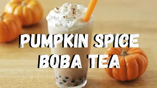 Pumpkin Spice Boba Tea | JG Bites