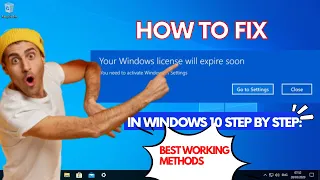 Your License Will  Expire Soon  Windows 10 | How to Fix Your Windows License Will Expire Soon