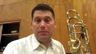 Lip trills on the trombone