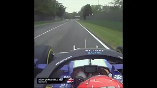 George Russell and Valterri Bottas HUGE crash, Red Flag- Imola GP 2021 #f1shorts #shorts #imolagp