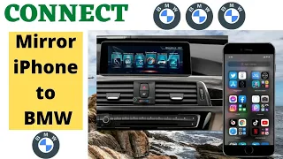 How to Screen Mirror iPhone to BMW Car || How to Connect iPhone to BMW