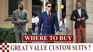 Where to buy great value custom suits?