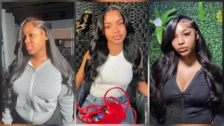 Glue in Quick Weave Compilation | Sew ins and Glue ins of 2022