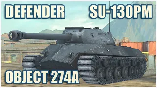 IS-3 Defender, SU-130PM & Object 274a • WoT Blitz Gameplay