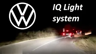 VW's IQ Light system in action | Golf 8 matrix headlights