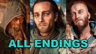 Assassin's Creed Valhalla - All Endings (Sigurd, Epilogue, Asgard, Grand Maegester & Present Day)