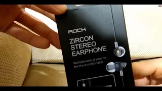 Rock Zircon Stereo Earphone unboxing