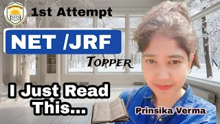 Prinsika Verma | Jrf Topper Interview | UGC-NET | Study hamare sath