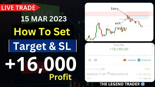 Intraday Live Trade BankNifty 15 Mar 2023 +16,000 Profit