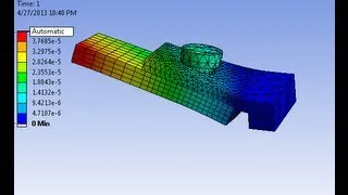 ANSYS : Clamps: Frictional Contact Analysis | Rivet Contact Stress Analysis in Ansys Workbench