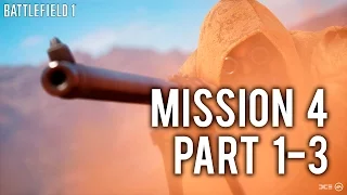Battlefield 1 FULL Campaign Walkthrough - Mission 4, Part 1-3 - The Runner