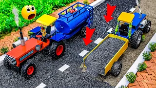 diy making Amazing Modern Road Construction | diy asphalt Construction | @Sun Farming | @Farmdiorama