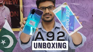 Oppo A92 Unboxing in Pakistan | 8GB/128GB | 5000 mAh with 18W Fast Charging | SD665 | Rs 40,000