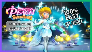 Princess Peach Showtime 🍑: FIGURE SKATER Compilation Gameplay Walkthrough ALL SPARKLE GEMS 100%