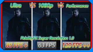 Resident Evil 8 Village UPDATE PATCH 1 FidelityFX Super Resolution 1080p Comparison AMD FSR RE8