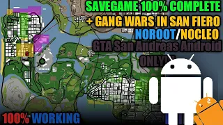 ملف تختيم وفتح جميع المدن والمهمات فيGTA Sa للاندرويد Mod Save Game Tamat 100% Gta Sa Android/Mobile