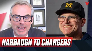 Reaction to Jim Harbaugh to Los Angeles Chargers: Impact on Herbert & Michigan? | Colin Cowherd NFL