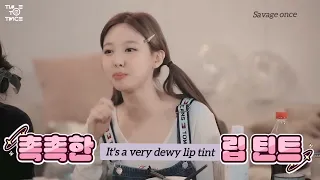 twice makes fun of chaeyoung because of her lipstick