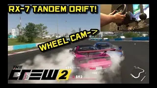 The Crew 2 |  MAZDA RX-7 TANDEM DRIFTING | WHEEL CAM | ONLINE DRIFT