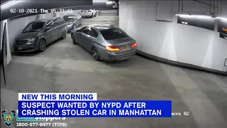 Suspect steals vehicle from parking garage, gets in multi-car crash