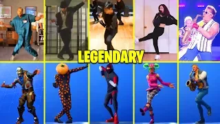 ALL *LEGENDARY* FORTNITE DANCES IN REAL LIFE! (SCENARIO, ELECTRO SWING, SMOOTH MOVES)