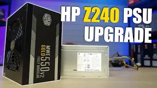 How to upgrade the power supply on a HP Z240 workstation.