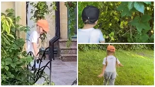 Дети Пугачевой учатся работать в саду