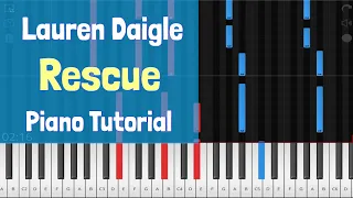 Lauren Daigle - Rescue Piano Tutorial Instrumental Cover