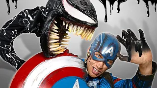 I Made Captain America and Venom Cosplay and They Are Really Awesome! 🦸‍♂️😈