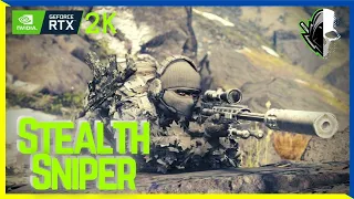 (2021) Ghost Recon Breakpoint • Tactical Stealth Sniper Gameplay • [No HUD + EXTREME] • Solo 2k