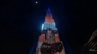 Лазерное шоу и танцующие фонтаны в Дубае