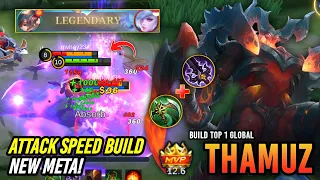 LEGENDARY!! Thamuz brutal attack speed build (EASY WIN) - Build Top 1 Global Thamuz - Mlbb