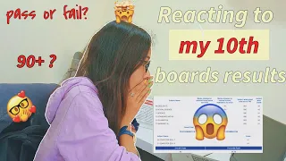 my 10th board results reaction // my 10th marks revealed // hemangi studies