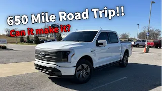 2022 F-150 Lightning 650 mile Road Trip - how long did it take?