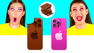 Desafío De Comida Real vs. De Comida Chocolate | Momentos Divertidos por Fun Teen