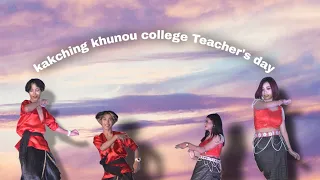 Kakching khunou college Teacher's day ll Dance presentation ll Nickson, Reshmila & Dilla