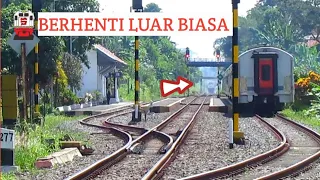 KERETA API LODAYA TAMBAHAN BELUM DI PERKENANKAN MELINTAS STASIUN AWIPARI