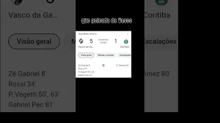 Vasco 5x1 coritiba #goleada #vascodagama #curitiba #brasileirão #time