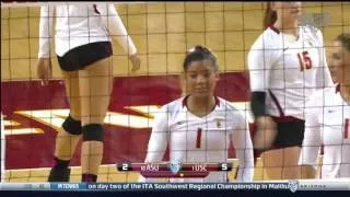 Women's Volleyball: USC 3, ASU 1 - Highlights (10/16/15)