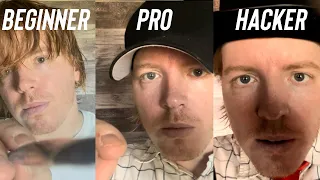 Beginner vs Hacker vs Pro ASMR