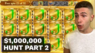 $1000000 BONUS HUNT OPENING - Part 2 🎰 94 Slot Bonuses - Book of Dead & Rocket Reels