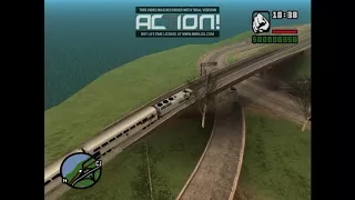 GTA San Andreas How to Cross the train bridge without doing any Missions!!