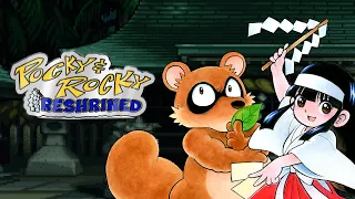 Trying Remastered Childhood Game - Pocky & Rocky RESHRINED
