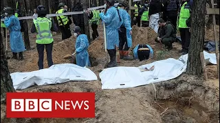 Russia accused of torture and murder after 450 graves found in east Ukraine - BBC News