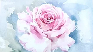 [LVL4] Watercolor Tutorial: How to paint a Rose wet on wet