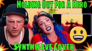 Holding Out For A Hero - Synthwave Cover | THE WOLF HUNTERZ REACTIONS