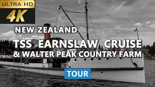 [4k] TSS Earnslaw Cruises Tour 2023 | Walter Peak High Country Farm | Queenstown top attractions