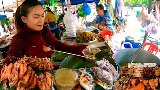 Cambodian Street Food | Tasty Delicious Khmer Food Soup, Grilled Fish, Frog & More