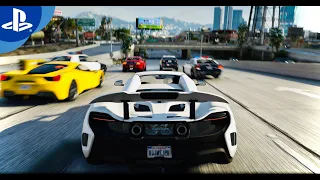 GTA 6 PlayStation 5 Graphics Demo | BEST Supercars Gameplay! RAY-TRACING PC GTA V MOD